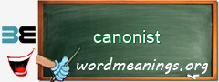 WordMeaning blackboard for canonist